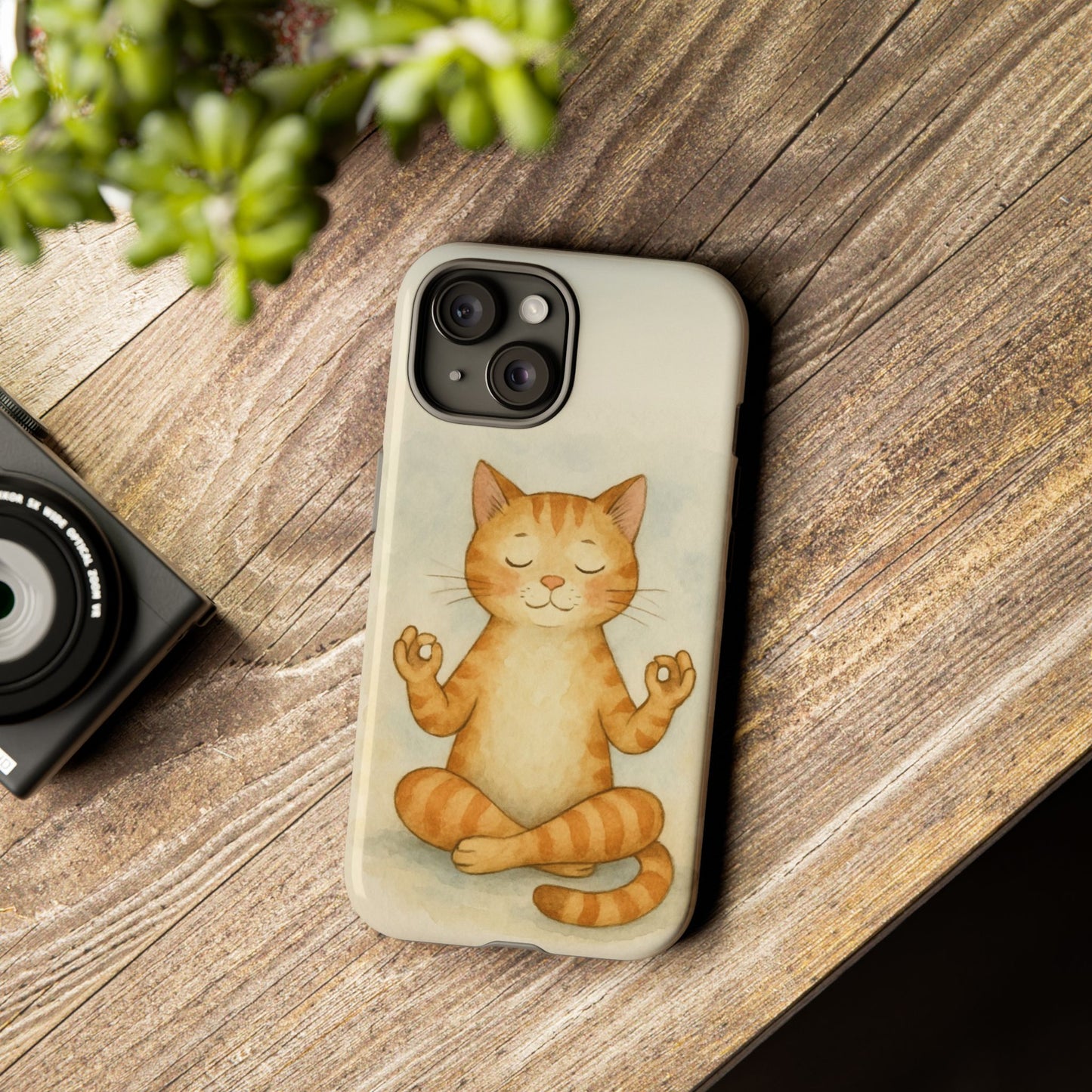 Zen Cat Phone Case - Tough & Stylish - Perfect for Cat Lovers