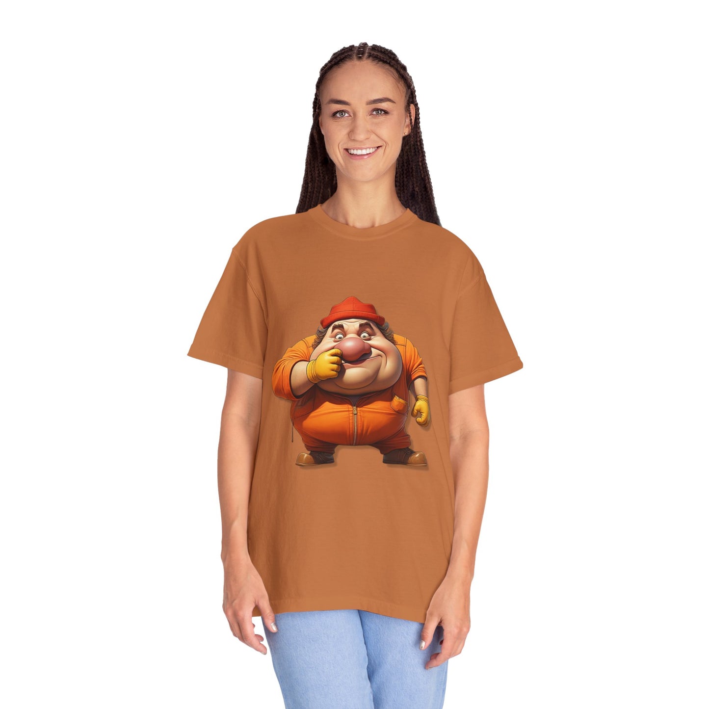 Fun Cartoon Character Unisex Garment-Dyed T-Shirt