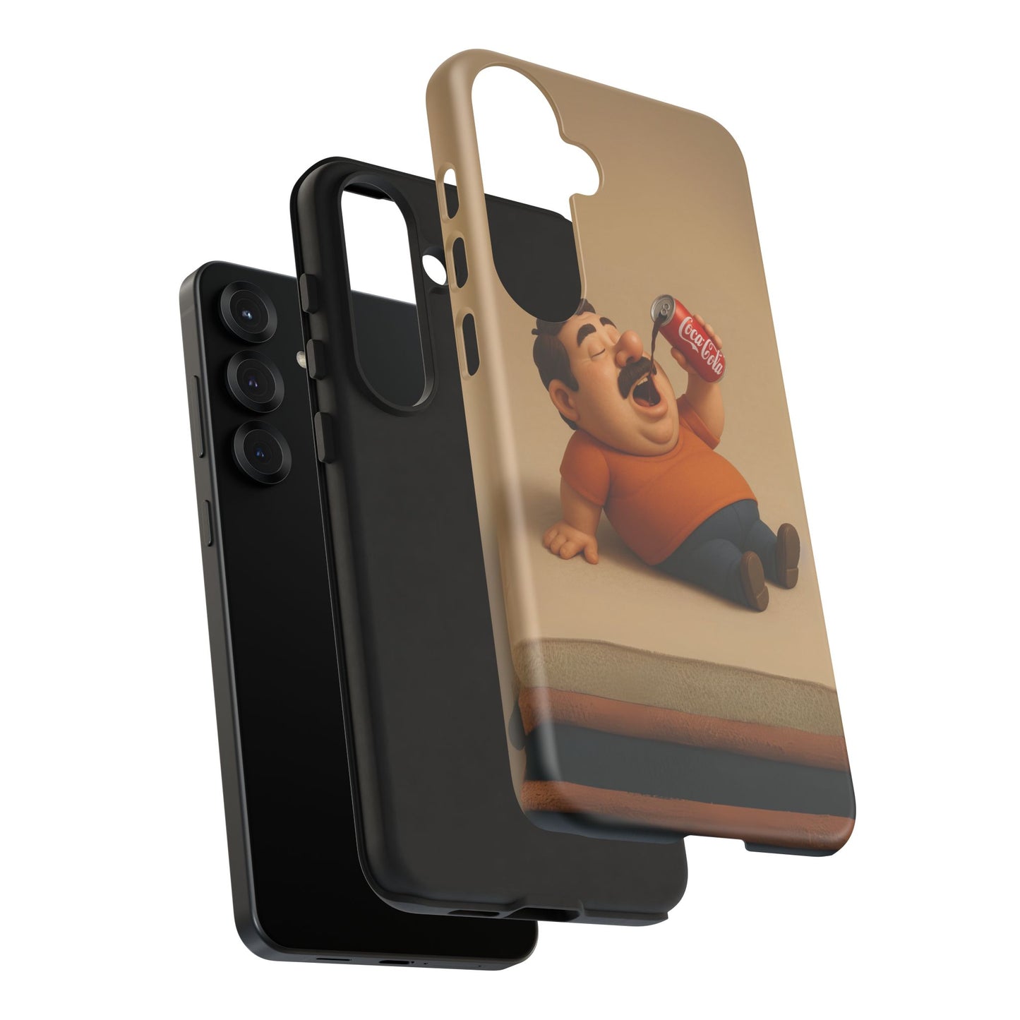 Funny Cartoon Phone Case - 'Coca-Cola Chill' Design