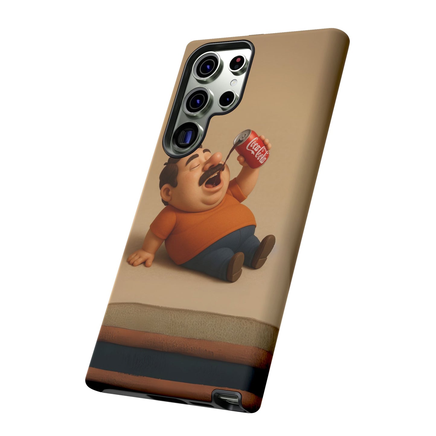 Funny Cartoon Phone Case - 'Coca-Cola Chill' Design