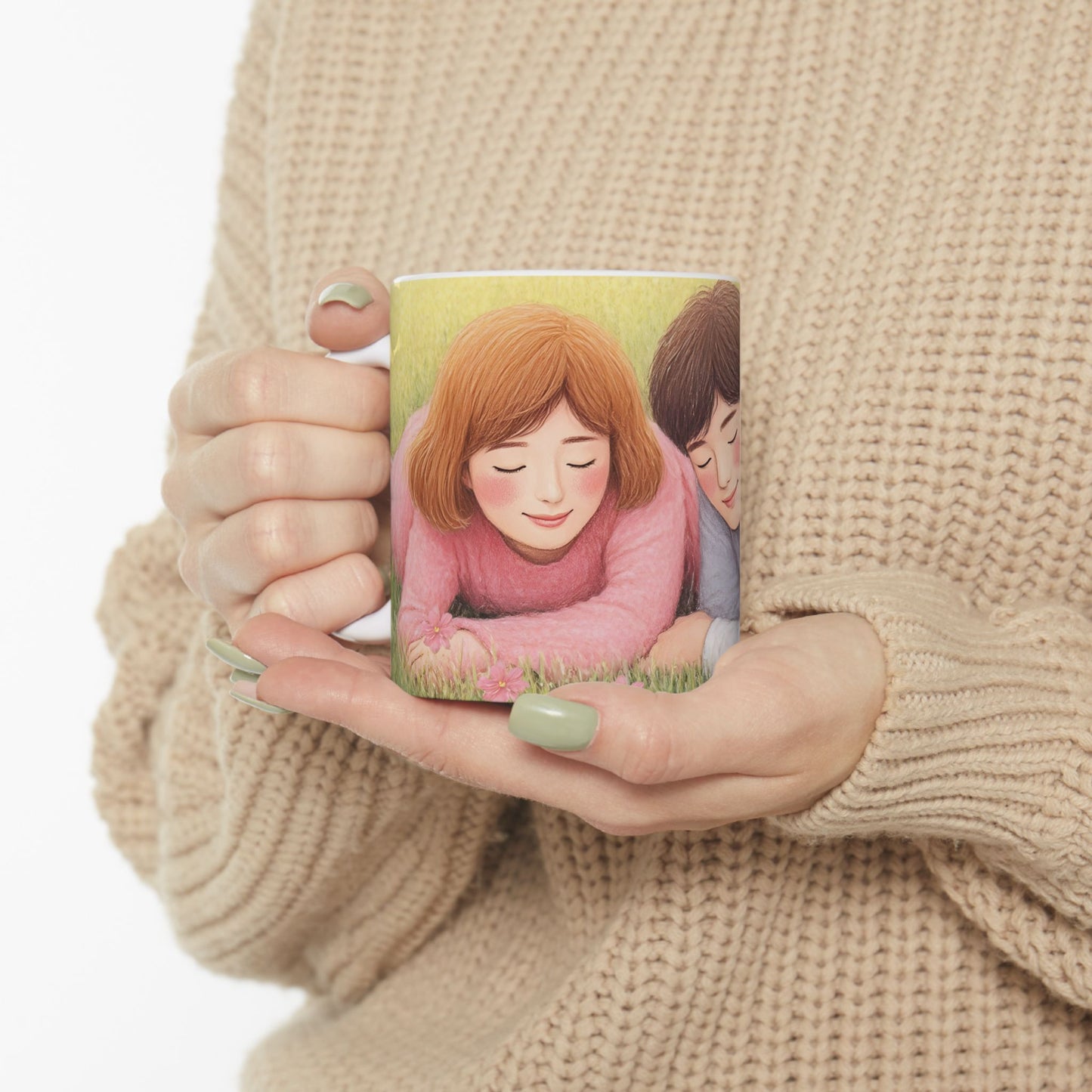 Romantic Couple Ceramic Mug - 11oz & 15oz - Cozy Vibes for Gift Giving