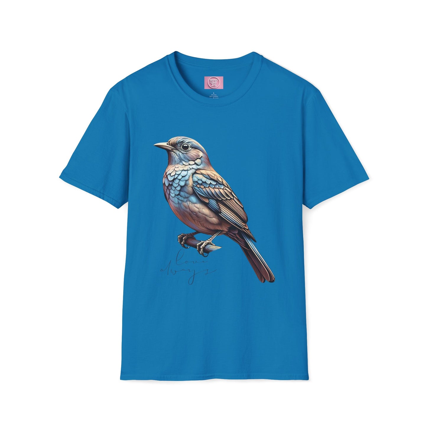 Nature-Inspired Bird Graphic T-Shirt for Soft Comfort