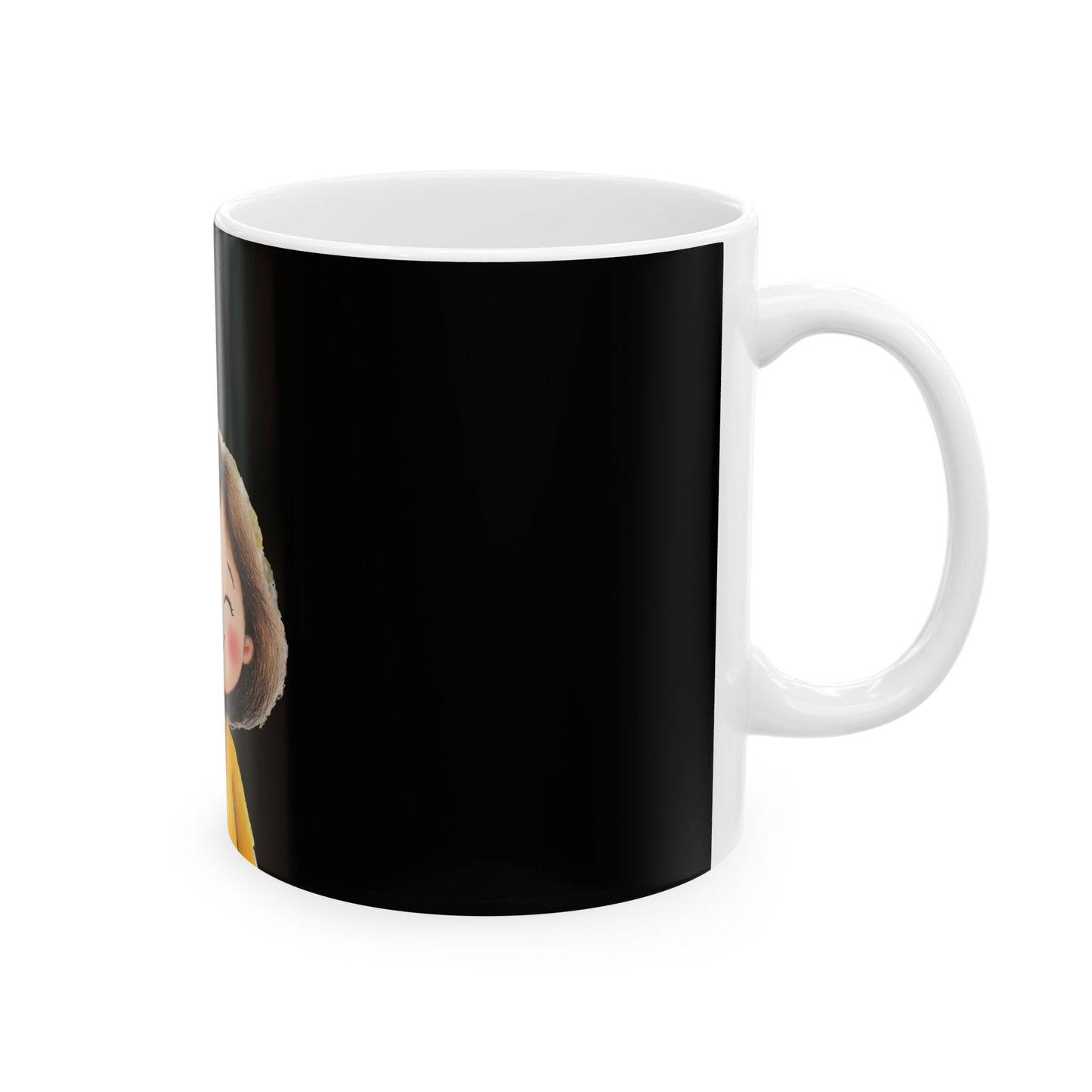Cute Kid Holding Balloon Ceramic Mug - Perfect Gift for Kids & Birthdays