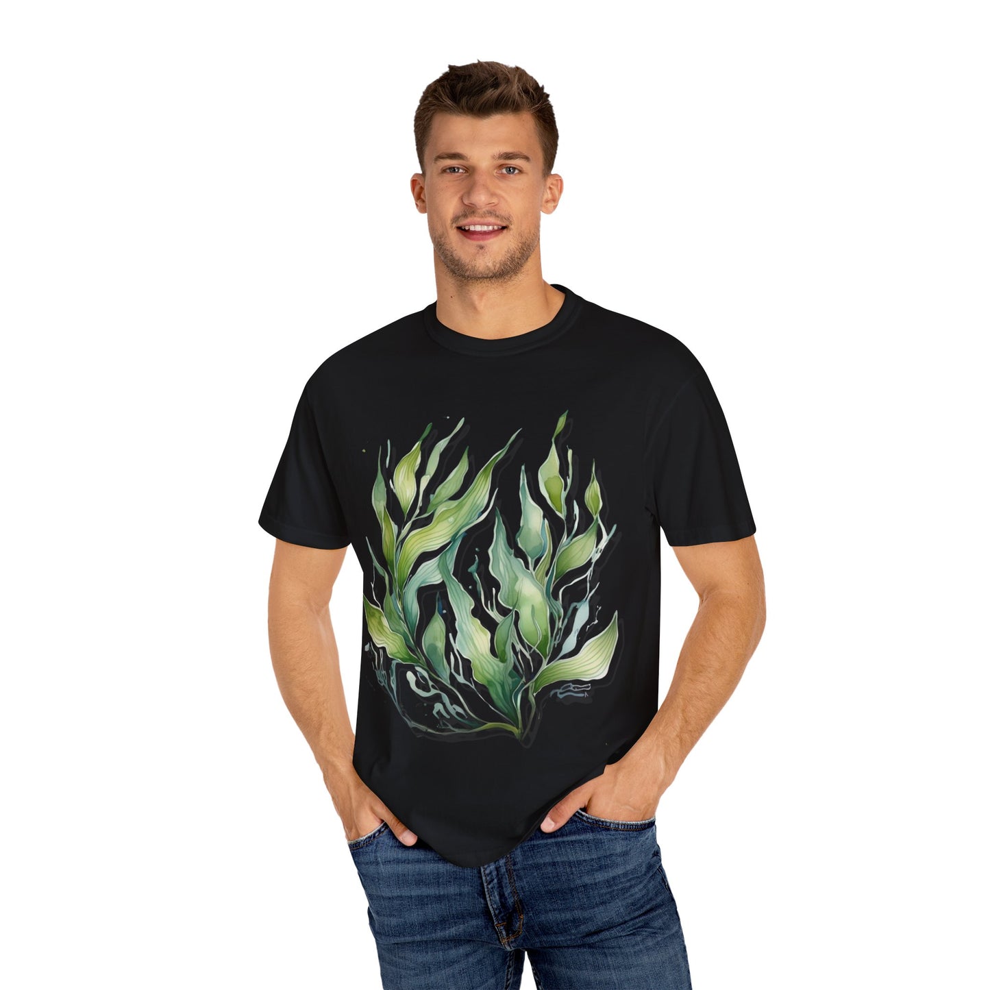 Eco-Friendly Seaweed Design T-Shirt for Nature Lovers