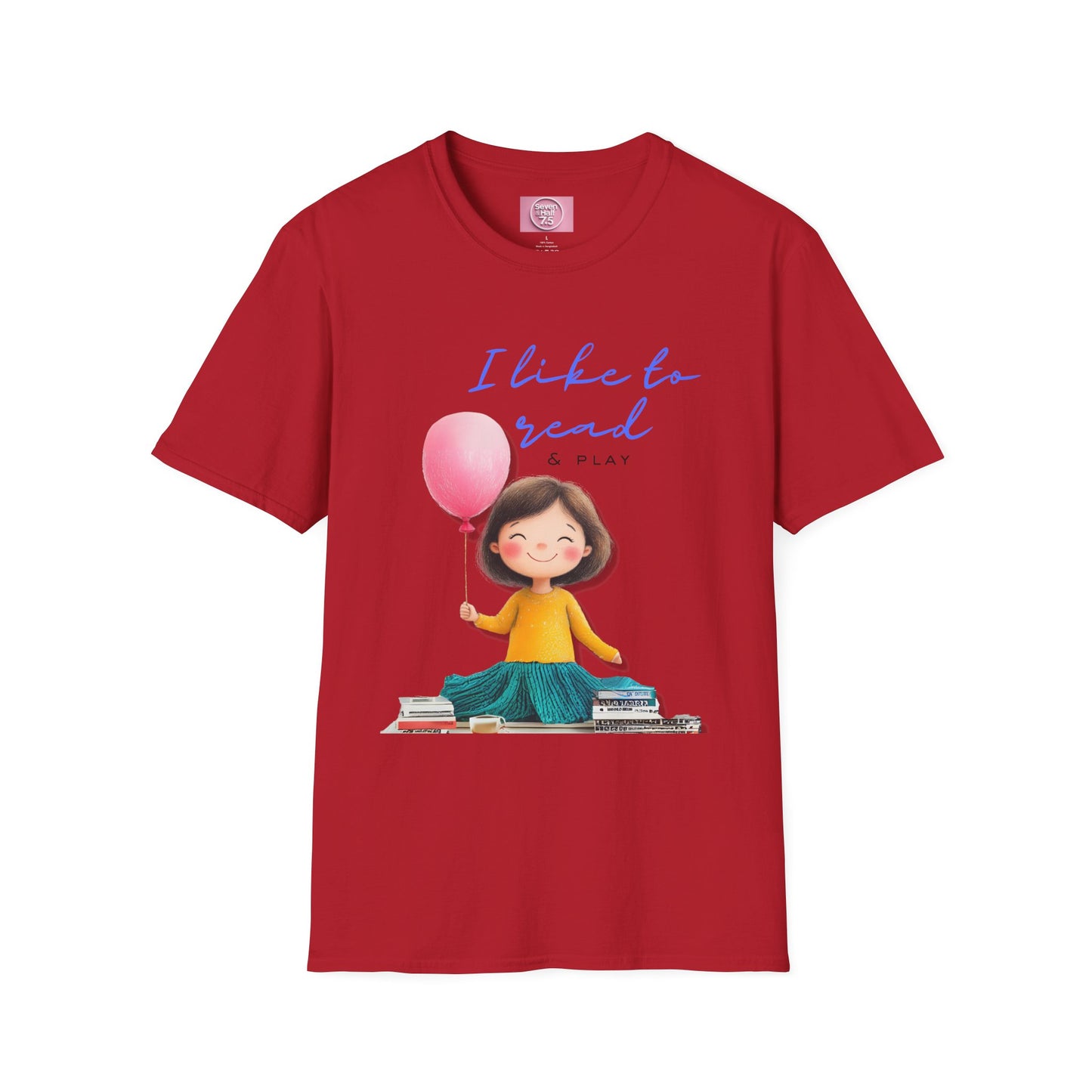 Women's Fun T-Shirt - "I Like to Read & Play"