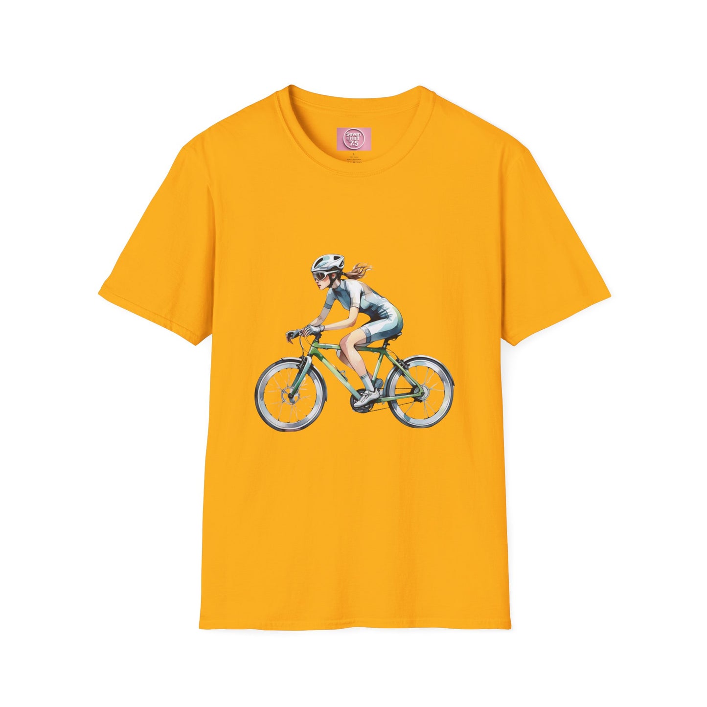 Cycling Enthusiast Softstyle T-Shirt – Sporty Graphic Tee for Bikers