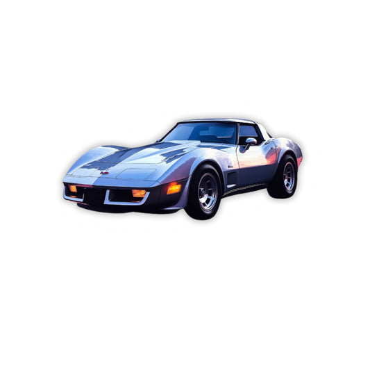Car Kiss-Cut Stickers - Retro Auto Art for Car Enthusiasts