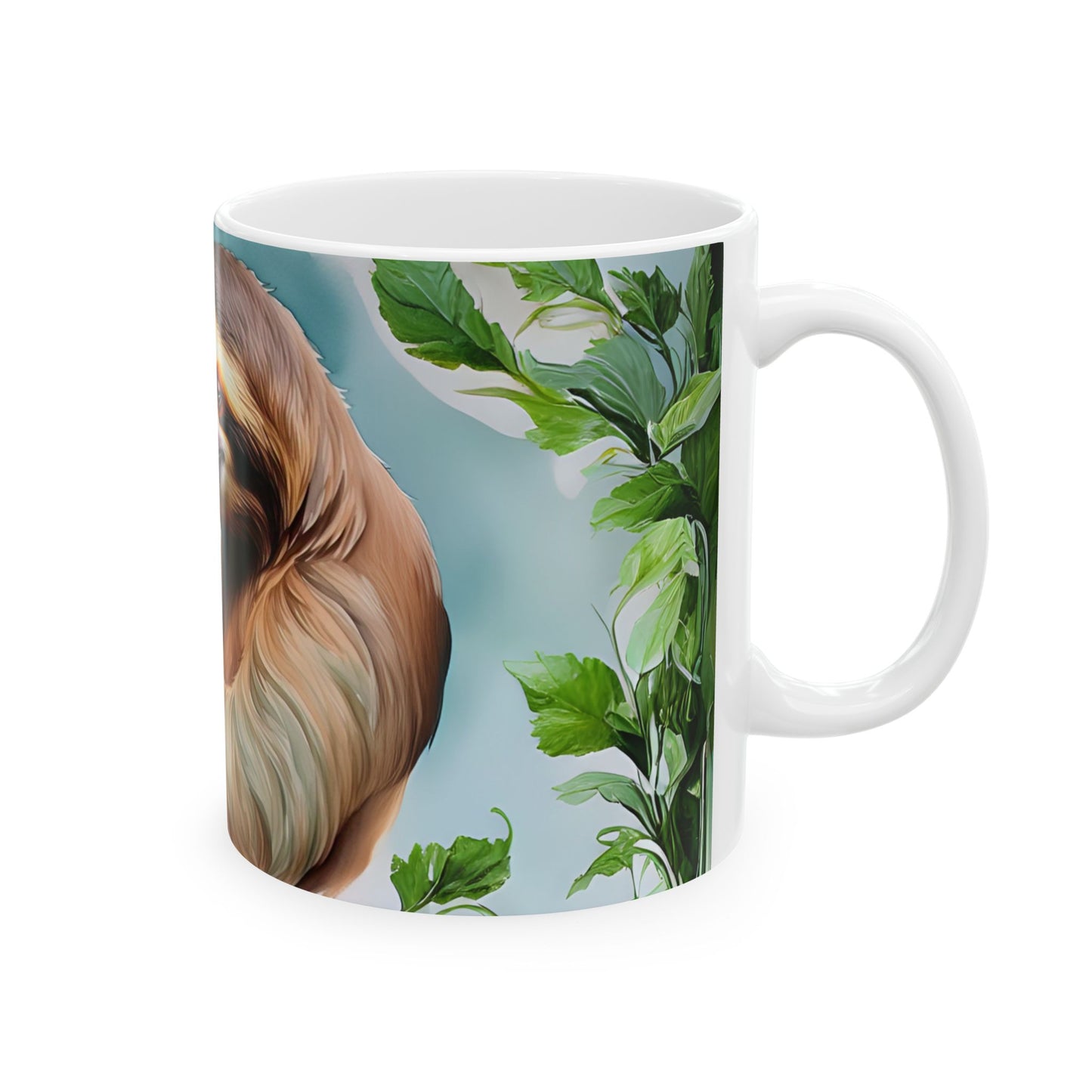 Sloth Love Ceramic Mug - Cute Avocado Design, Perfect Gift for Nature Lovers
