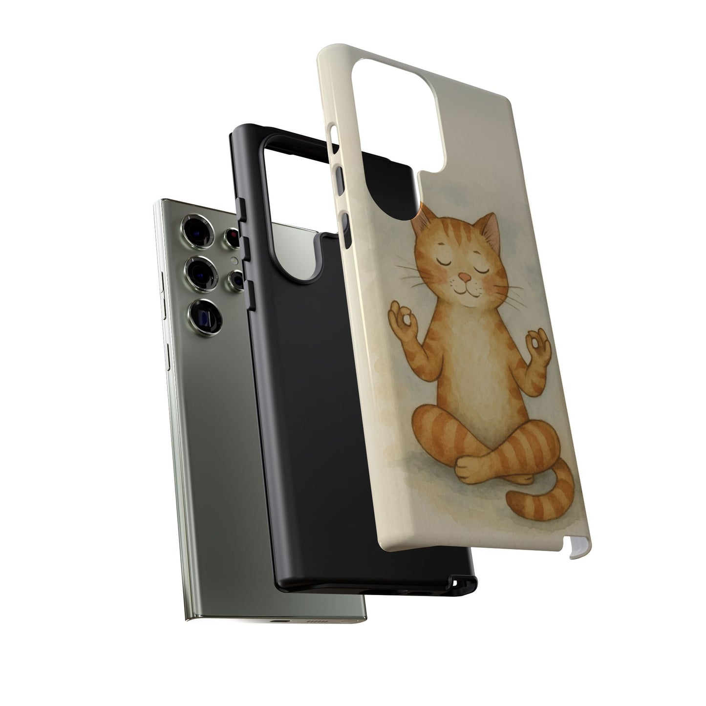 Zen Cat Phone Case - Tough & Stylish - Perfect for Cat Lovers