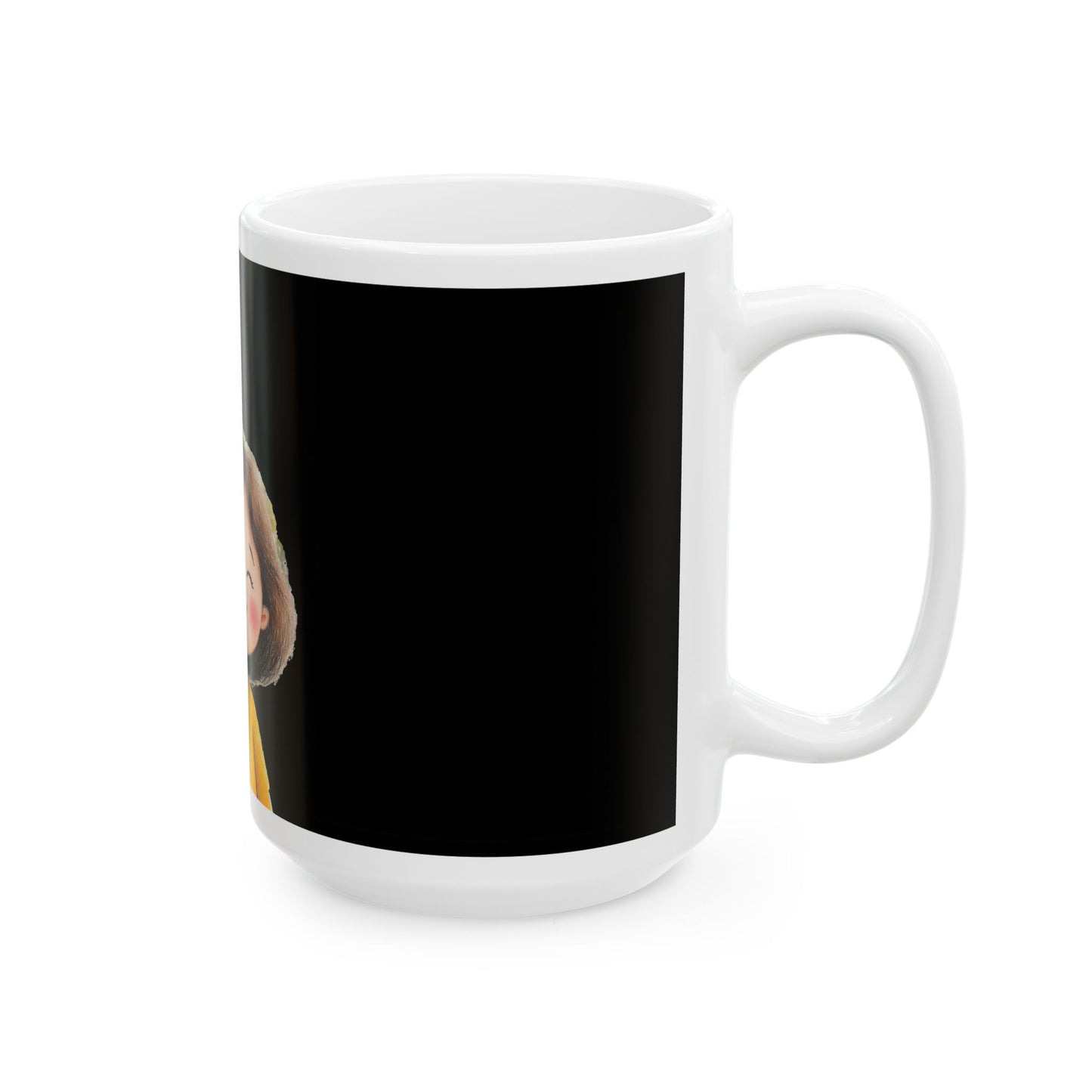 Cute Kid Holding Balloon Ceramic Mug - Perfect Gift for Kids & Birthdays