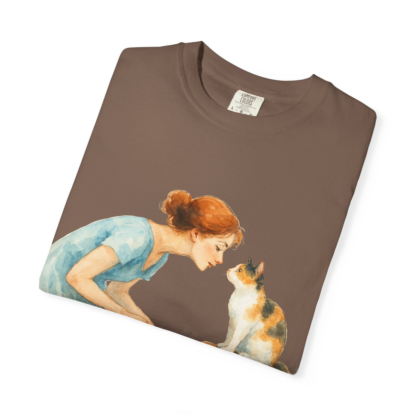 Hello Friend Cat Lover T-Shirt - Unisex Garment-Dyed Tee