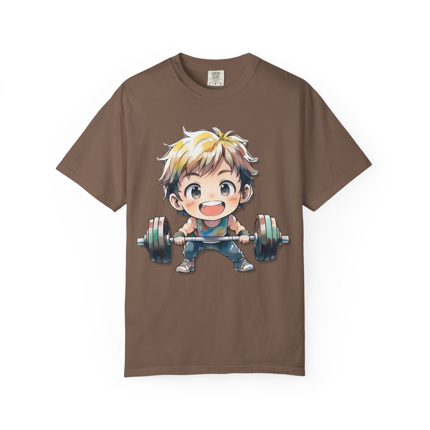 Cute Cartoon Weightlifter Unisex T-shirt - Perfect for Fitness Lovers