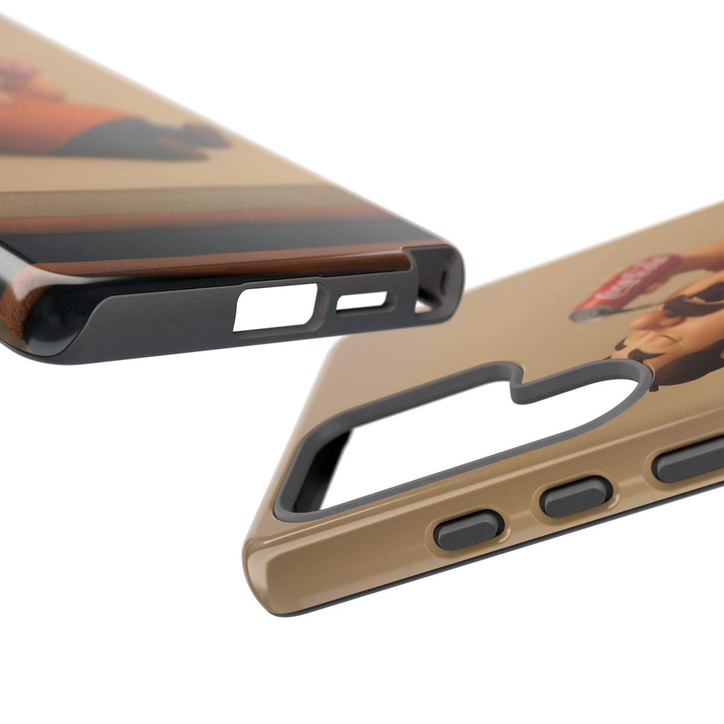 Funny Cartoon Phone Case - 'Coca-Cola Chill' Design