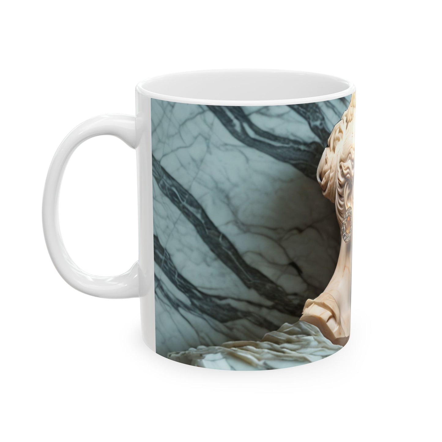 Elegant Marble Design Ceramic Mug - 11oz & 15oz