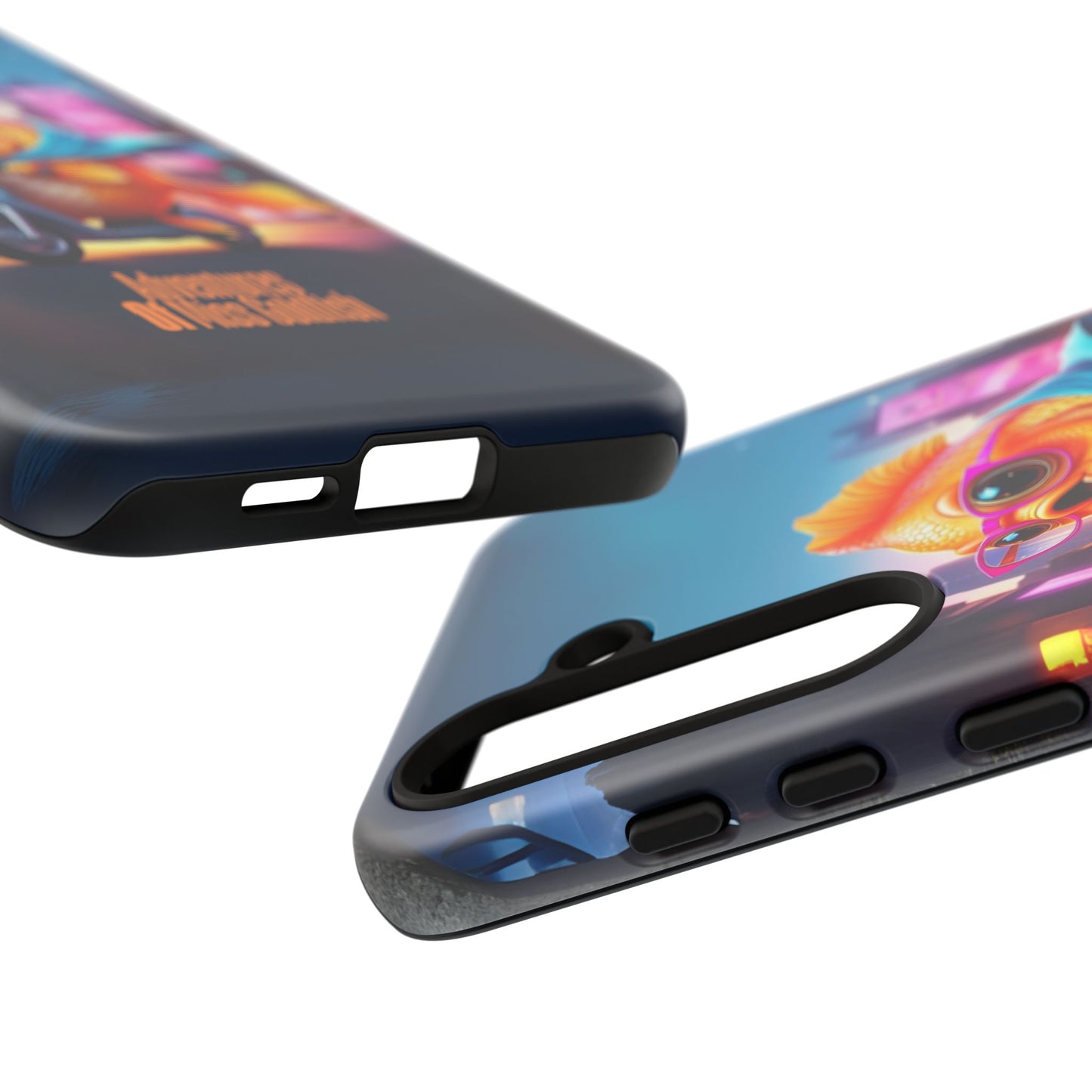 Adventures of Miss Goldfish Phone Case - Fun & Colorful Tough Cover for Fish Lovers