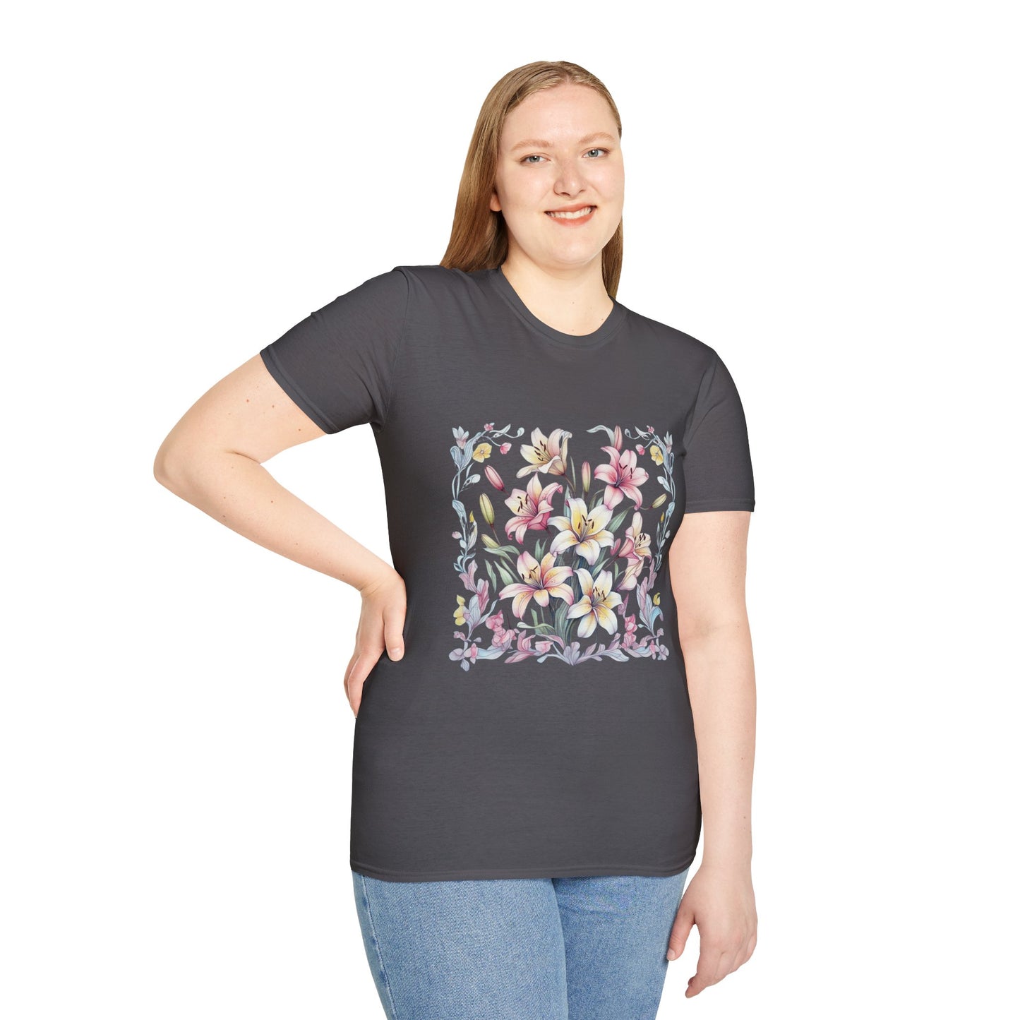 Floral Blossom Unisex T-Shirt - Softstyle Cotton Tee for Nature Lovers
