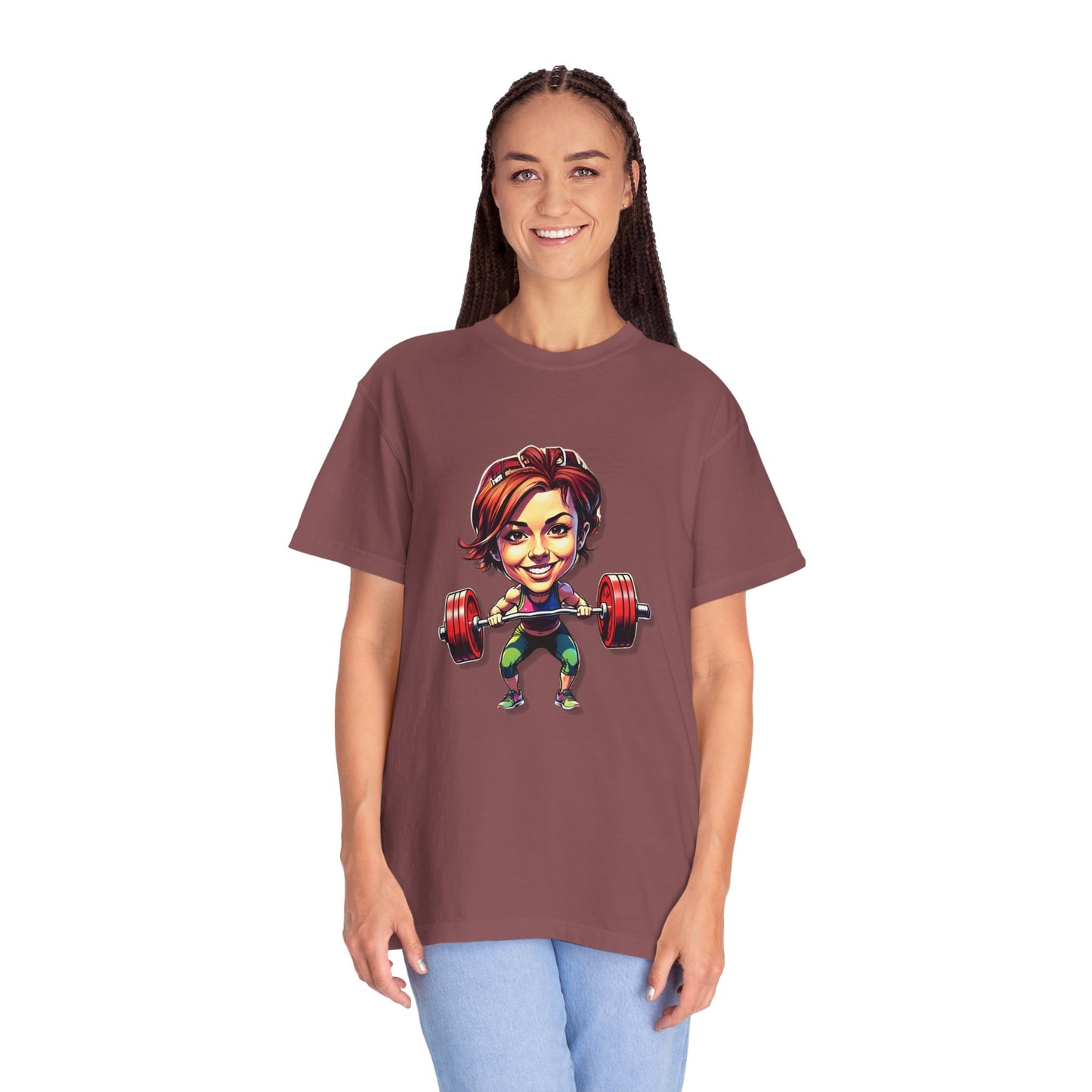 Funny Weightlifting T-Shirt for Fitness Lovers - Unisex Garment-Dyed Tee