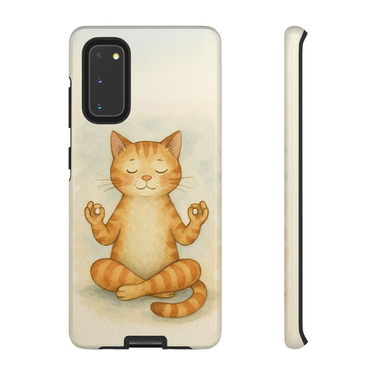 Zen Cat Phone Case - Tough & Stylish - Perfect for Cat Lovers