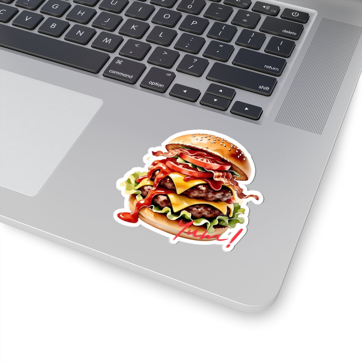 Yummy Burger Kiss-Cut Sticker - Perfect for Foodies & Laptop Decor