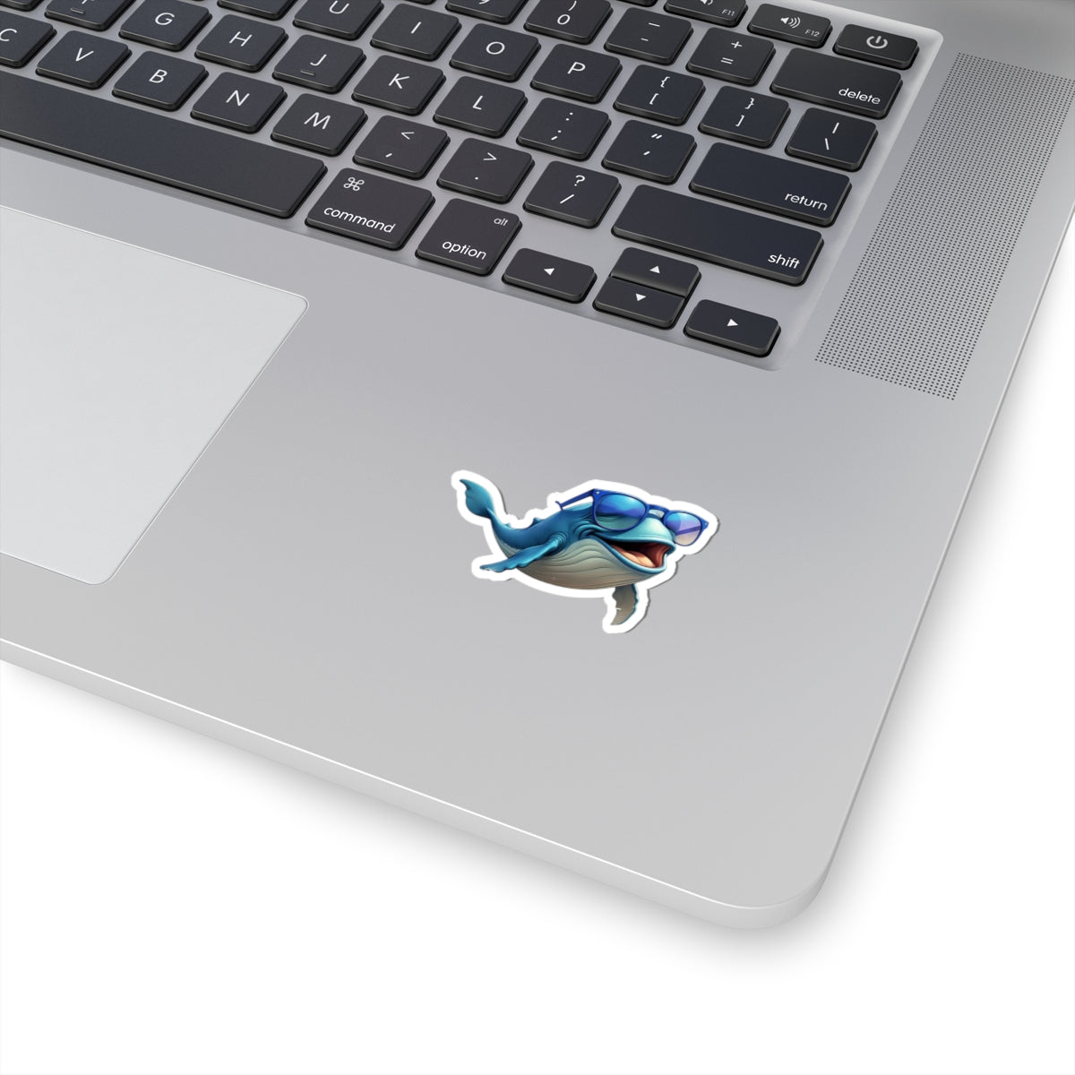 Cool Whale Kiss-Cut Stickers | Fun Ocean Themed Décor for Laptop/Water Bottle | Perfect Gift for Sea Lovers