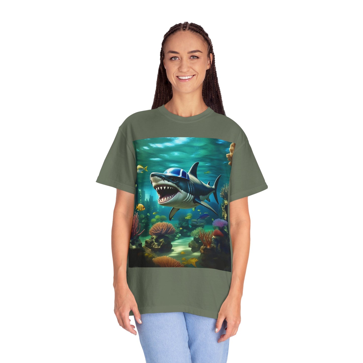 Marine Adventure Unisex T-Shirt - Shark Graphic Design