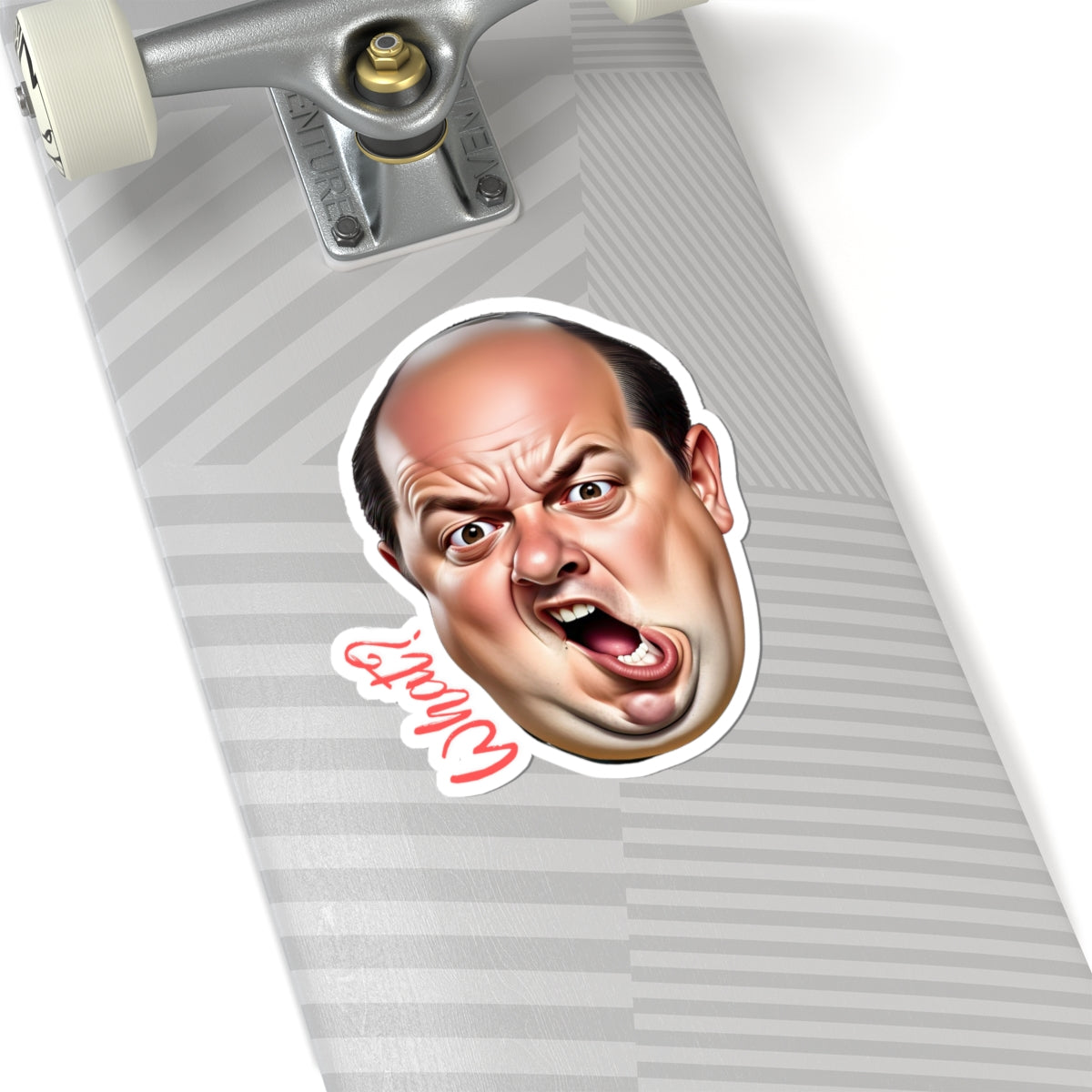 Funny Reaction Kiss-Cut Stickers - What? Facial Expression Decal for Laptops & Notebooks