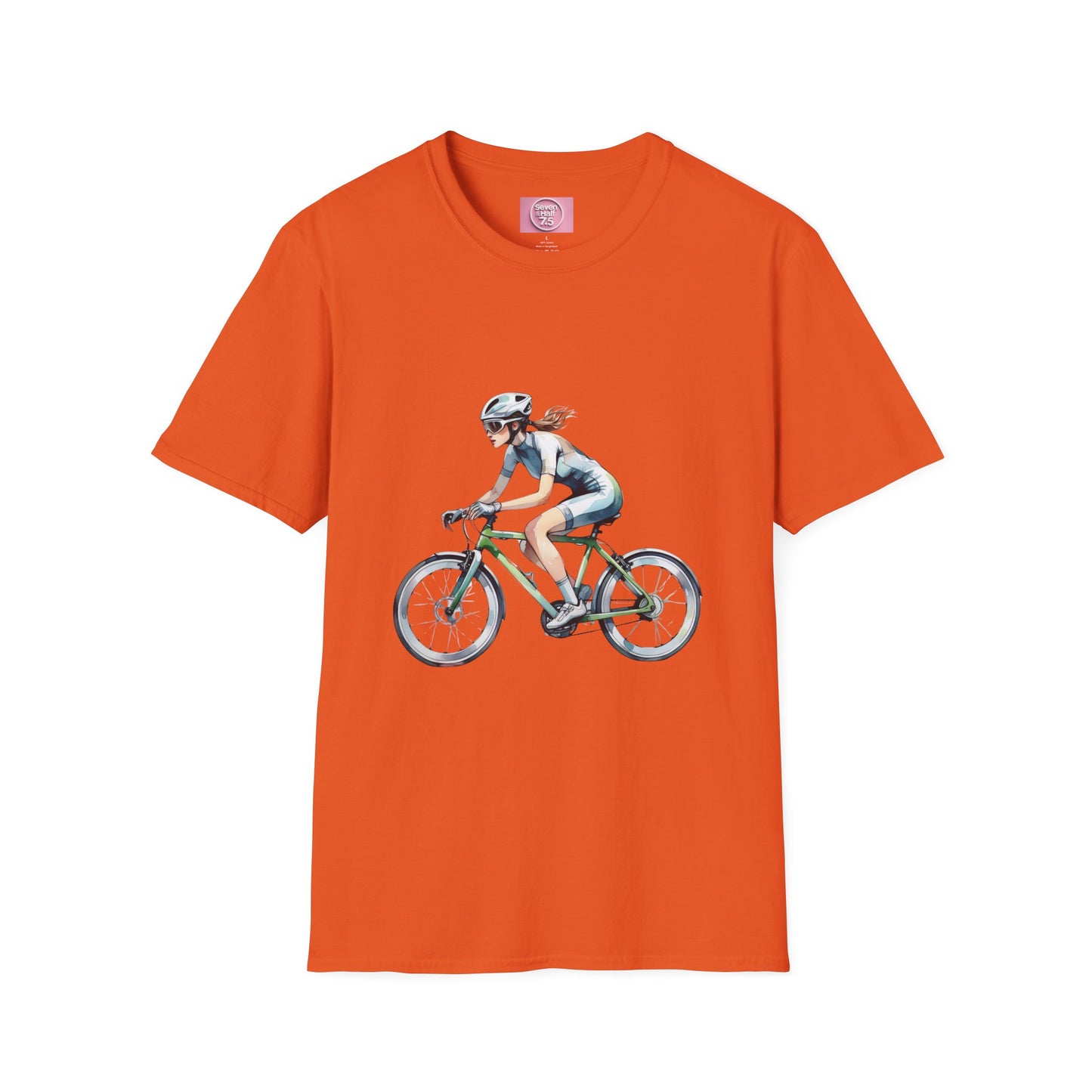 Cycling Enthusiast Softstyle T-Shirt – Sporty Graphic Tee for Bikers