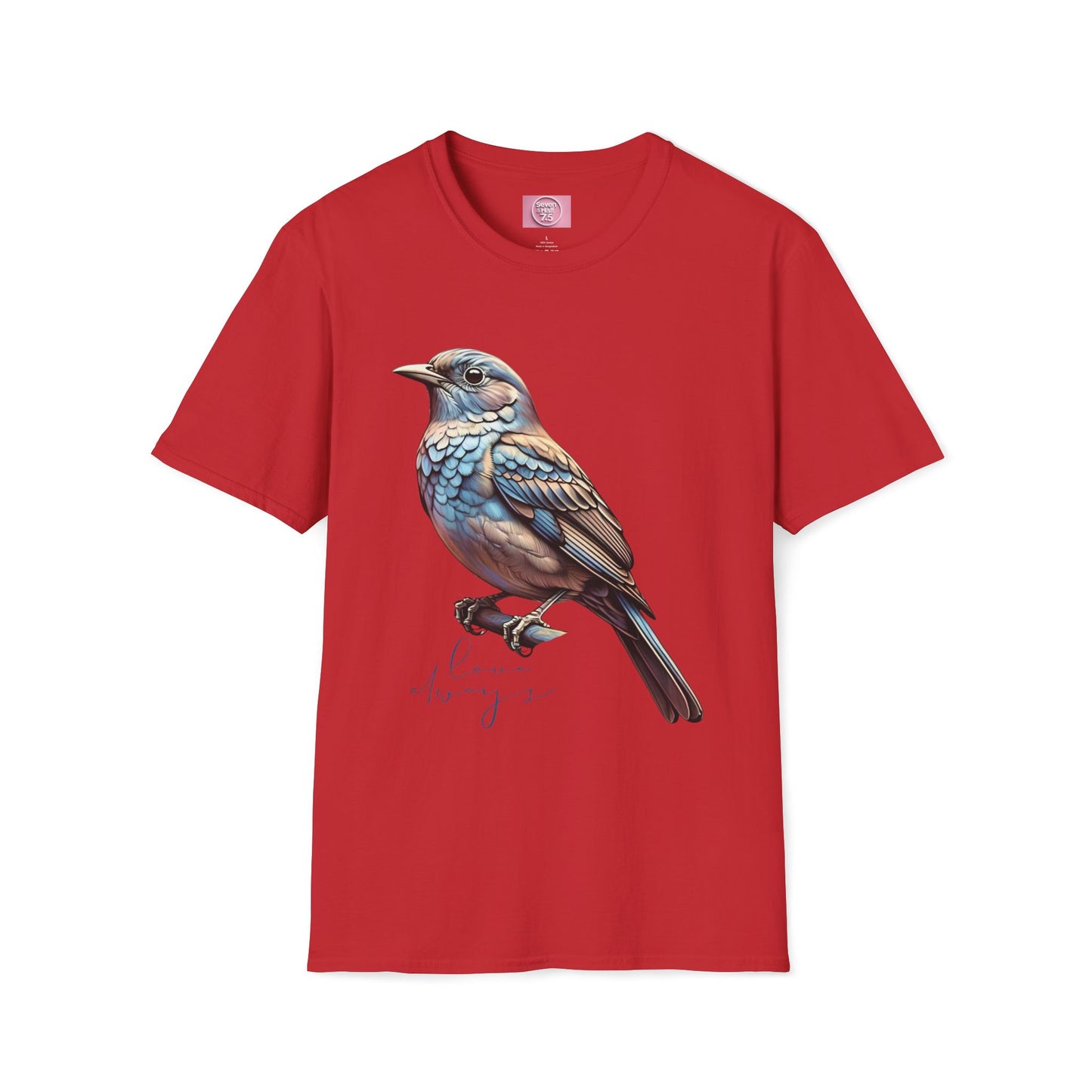 Nature-Inspired Bird Graphic T-Shirt for Soft Comfort