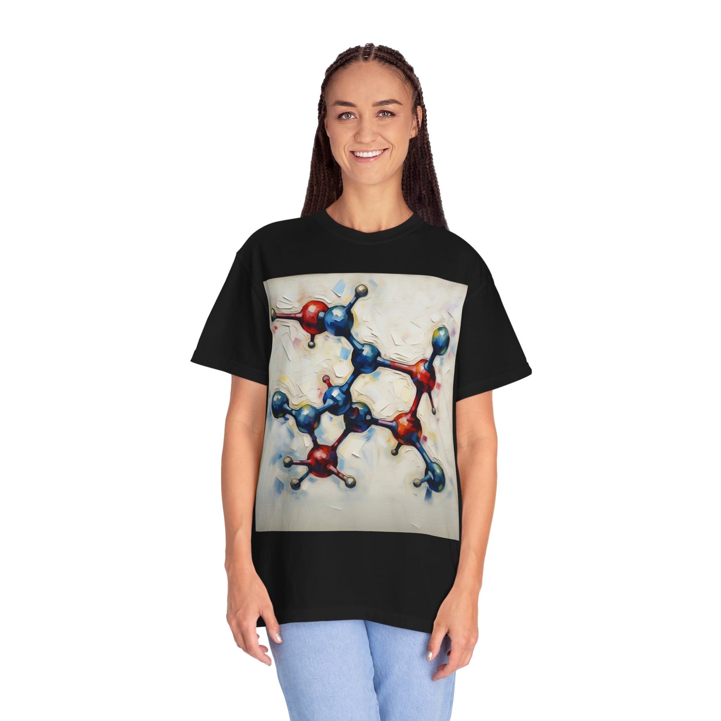 Unisex Artistic Molecule T-Shirt | Science-Inspired Design