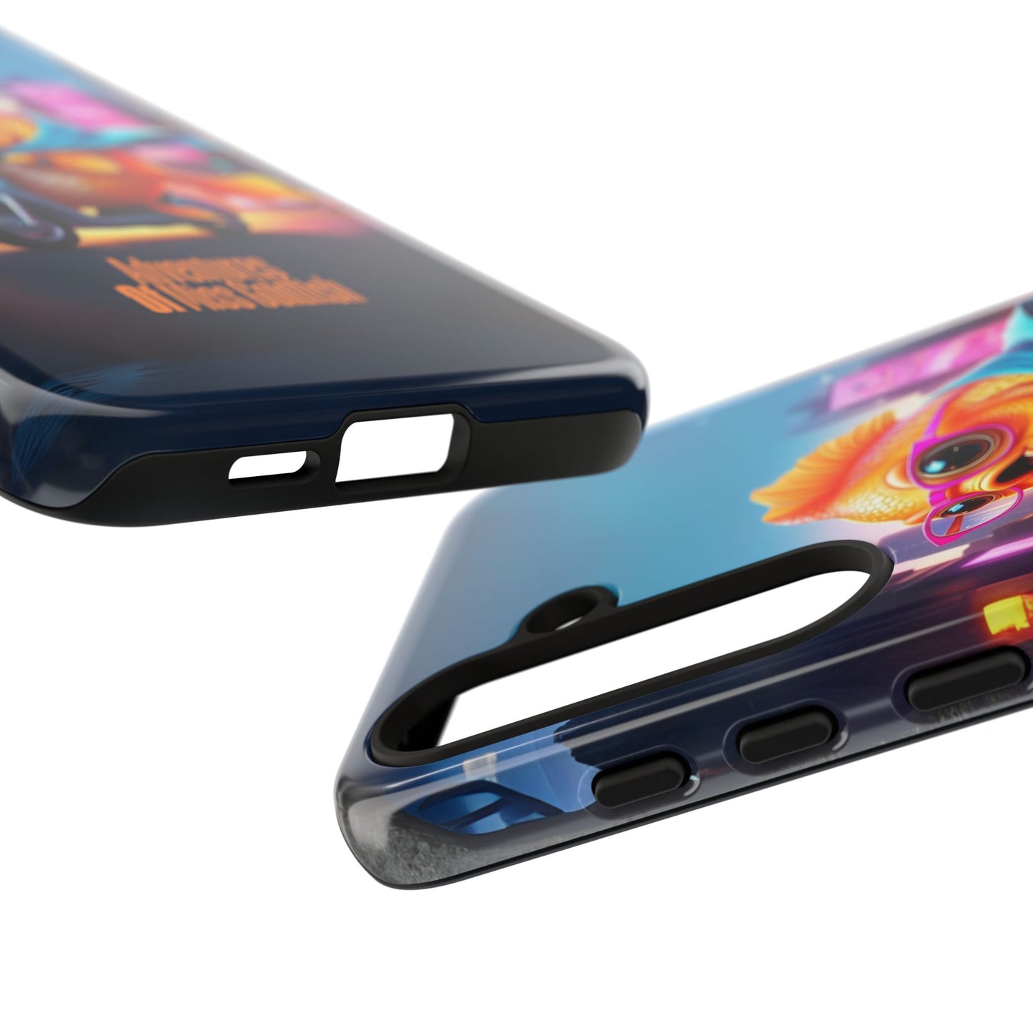 Adventures of Miss Goldfish Phone Case - Fun & Colorful Tough Cover for Fish Lovers