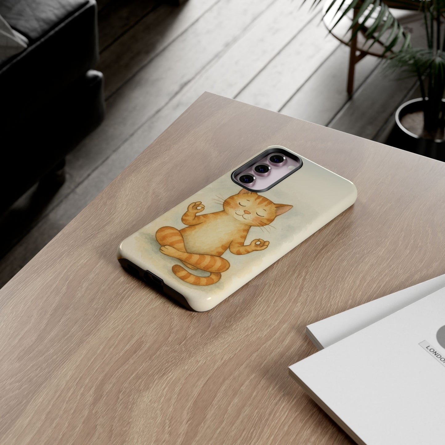 Zen Cat Phone Case - Tough & Stylish - Perfect for Cat Lovers