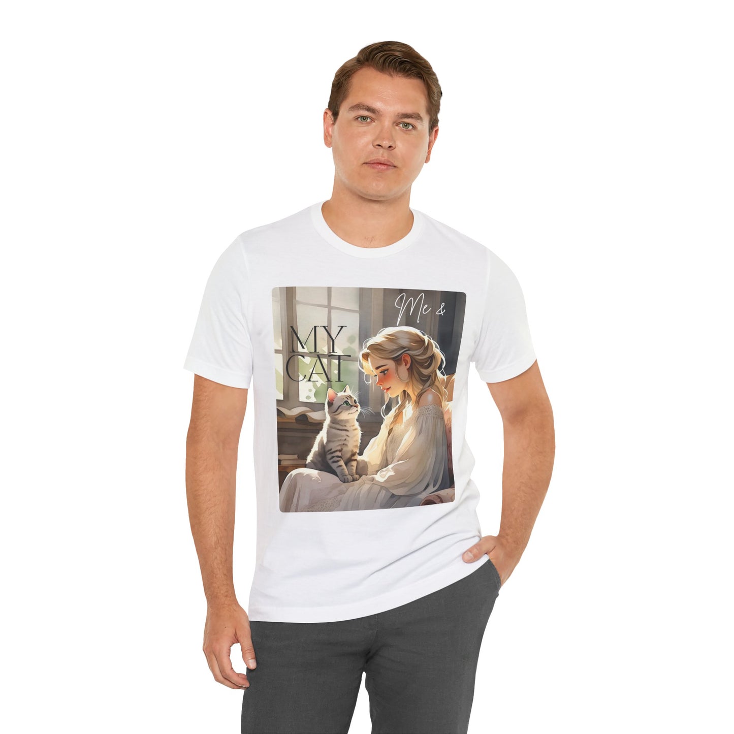 My Cat & Me Unisex Short Sleeve Tee - Cozy Cat Lover Shirt