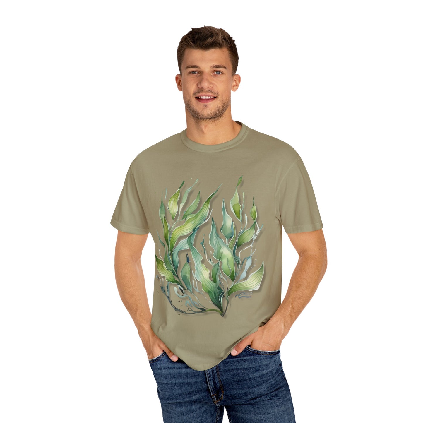 Eco-Friendly Seaweed Design T-Shirt for Nature Lovers