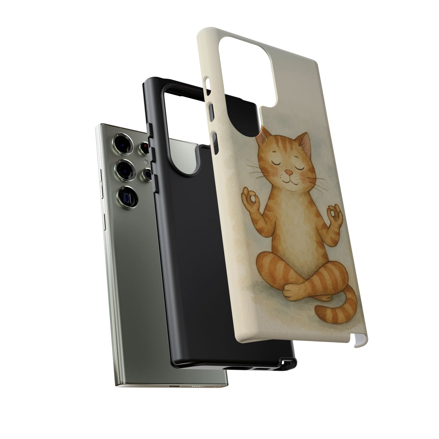 Zen Cat Phone Case - Tough & Stylish - Perfect for Cat Lovers