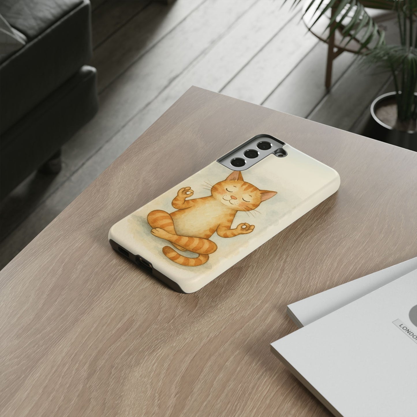 Zen Cat Phone Case - Tough & Stylish - Perfect for Cat Lovers