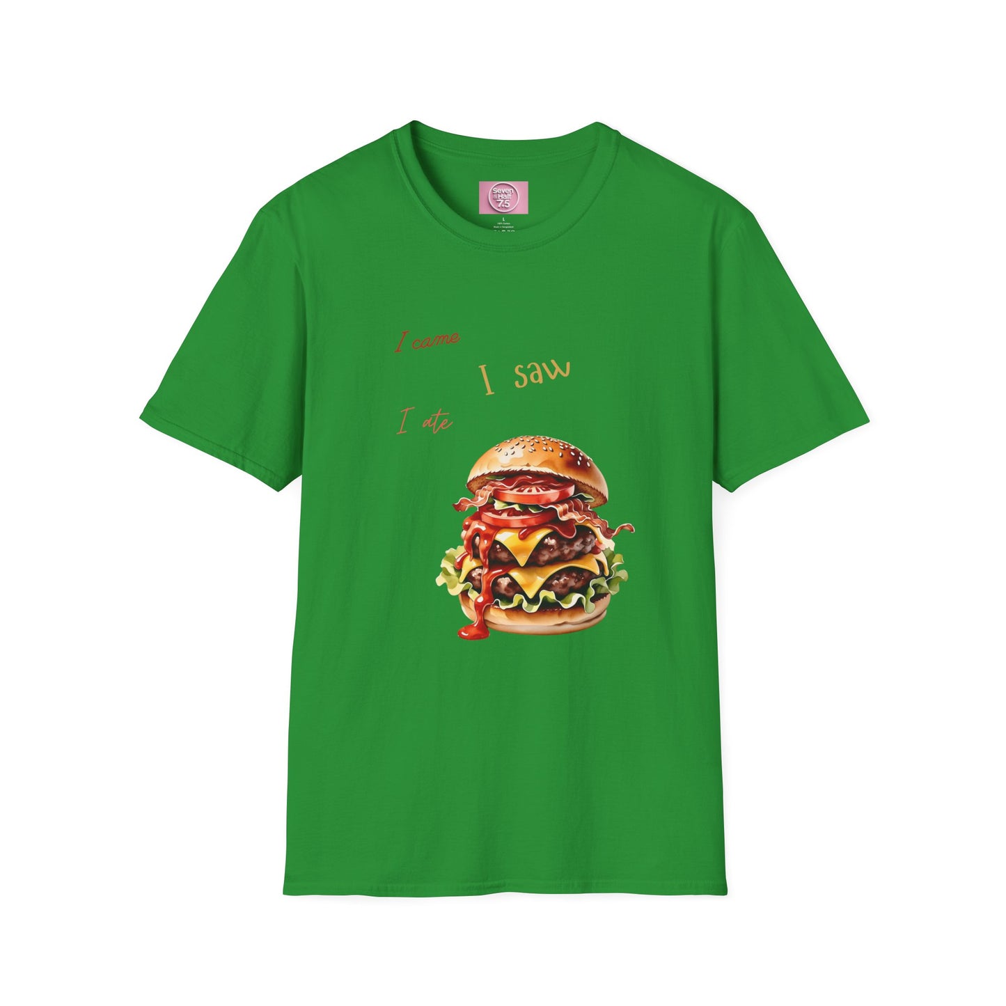I Came, I Ate Burger Graphic Unisex Softstyle T-Shirt