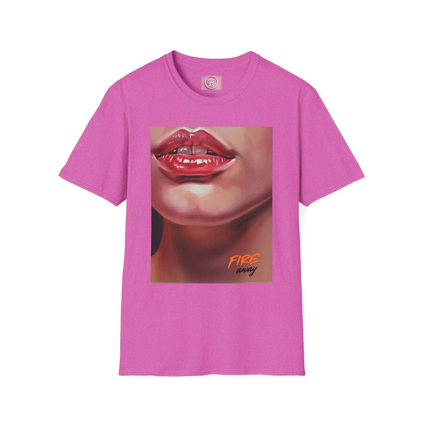 Fire Lips Women's Softstyle T-Shirt - Bold Art for Confident Expressions