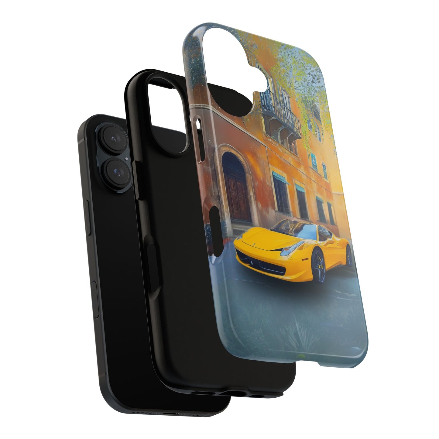 Ferrari Yellow Tough Phone Case - Stylish and Durable