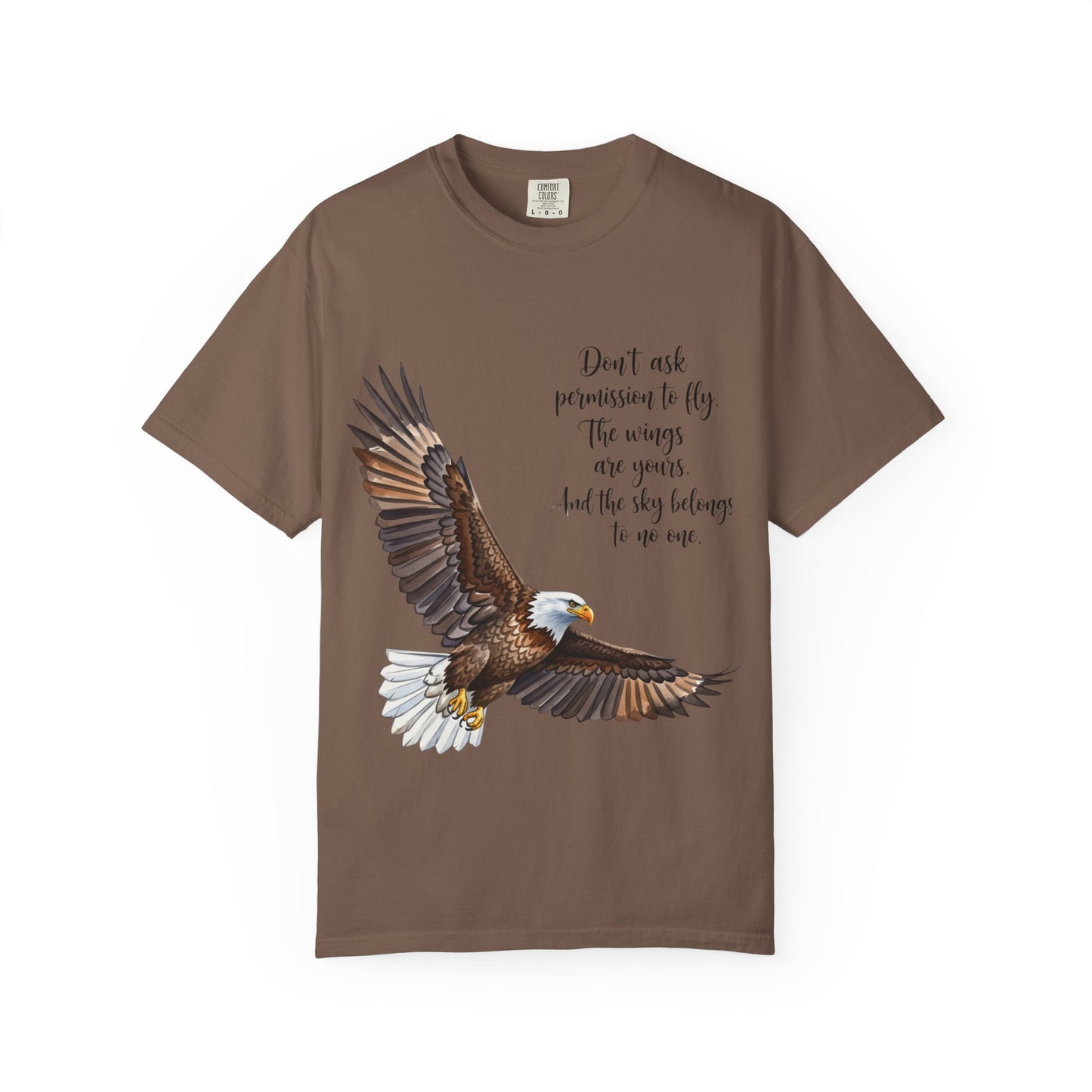 Inspirational Eagle T-Shirt, Motivational Apparel, Gift for Nature Lovers, Unisex Size, Eco-Friendly Fashion, Casual Wear