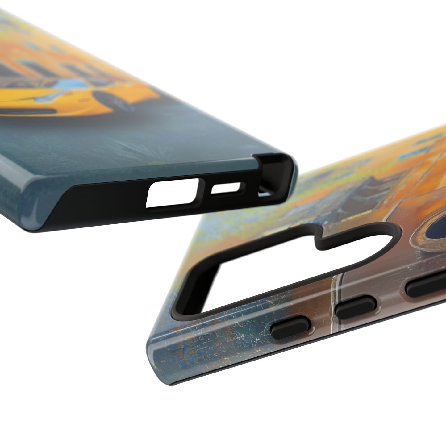 Ferrari Yellow Tough Phone Case - Stylish and Durable