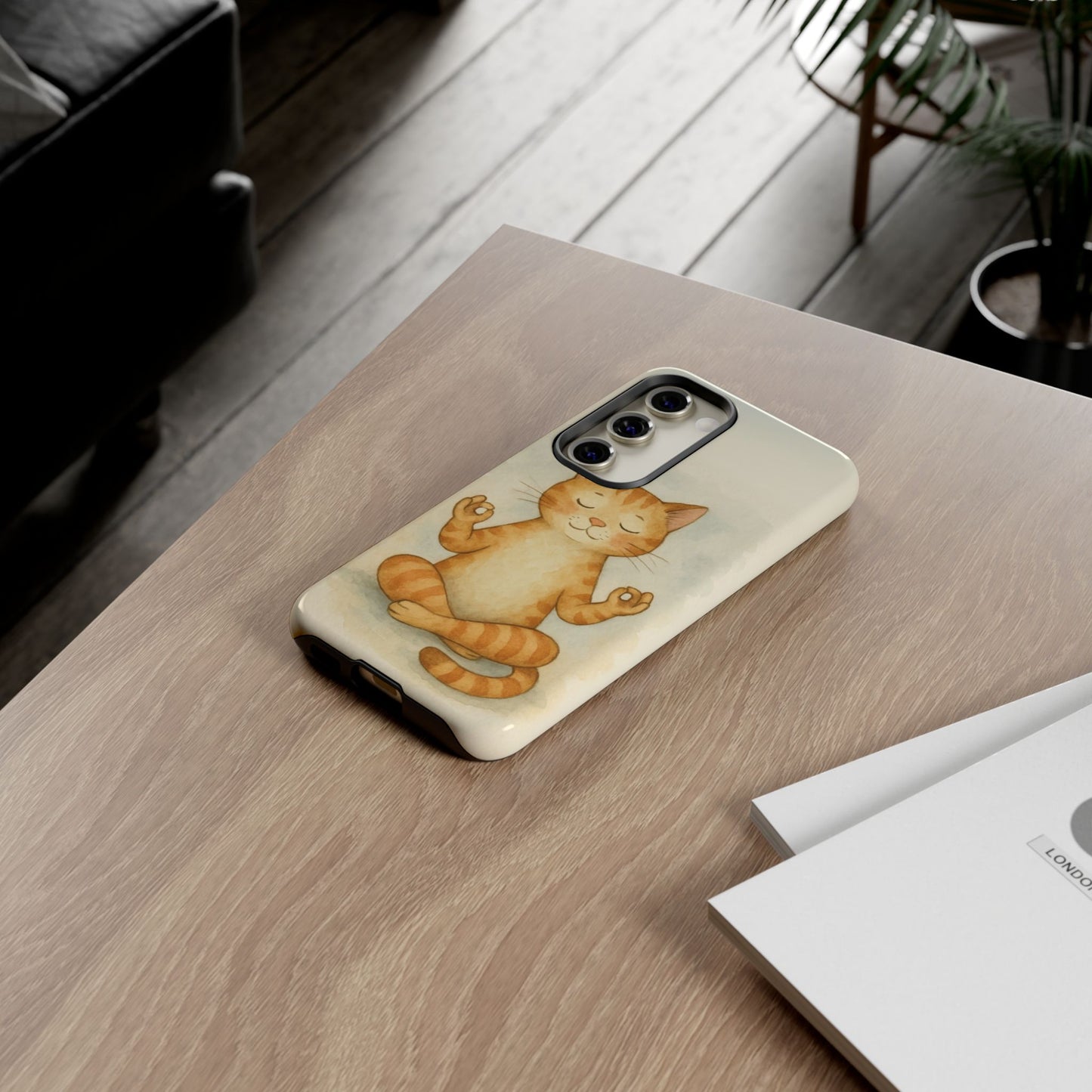 Zen Cat Phone Case - Tough & Stylish - Perfect for Cat Lovers