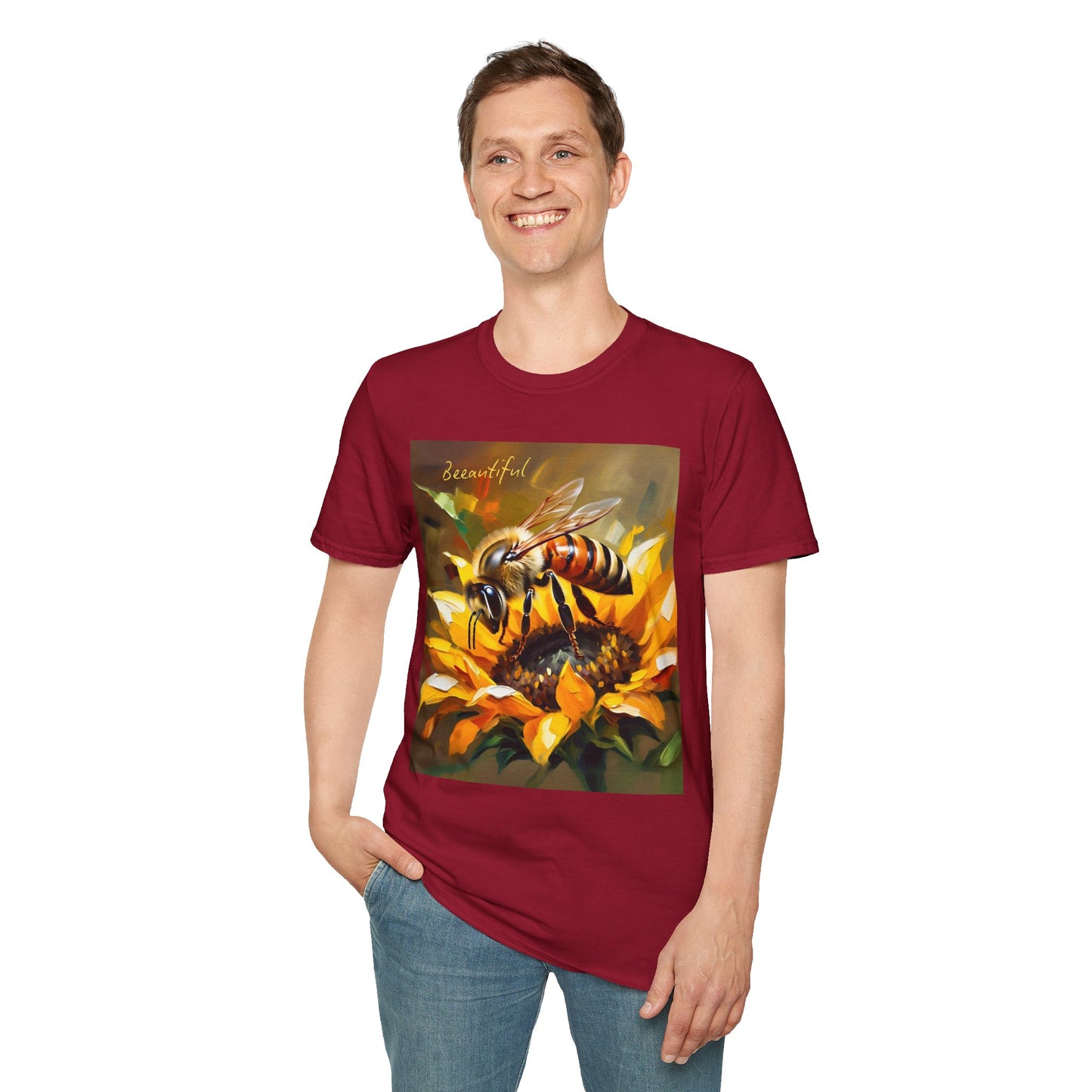 Bee-autiful Unisex Softstyle T-Shirt | Nature Lover's Gift | Perfect for Spring & Summer