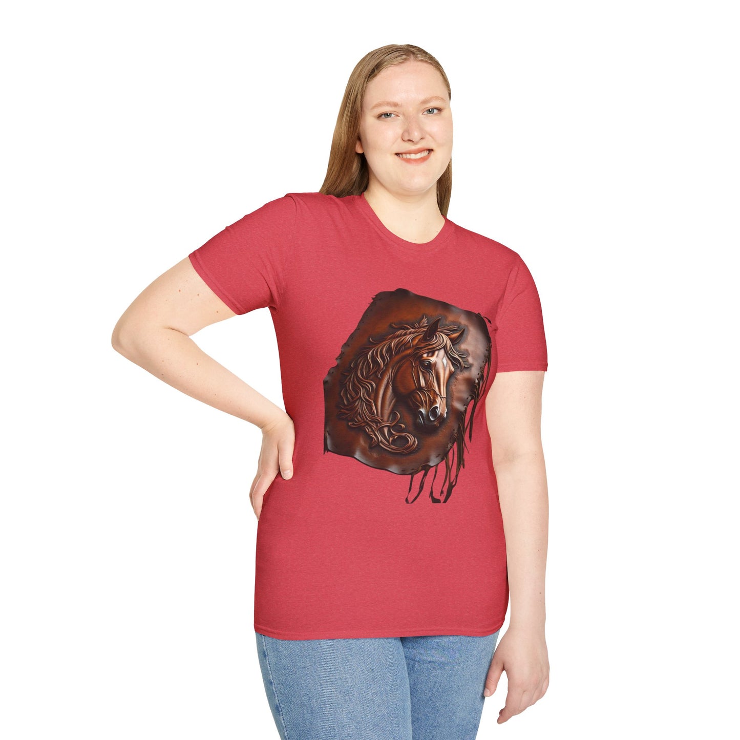 Rustic Horse Artwork Unisex Softstyle T-Shirt