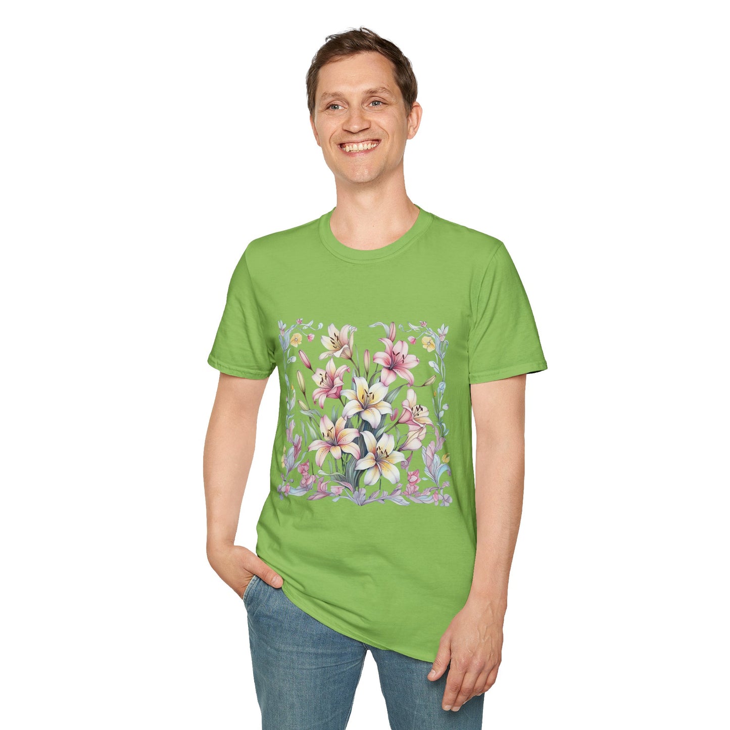 Floral Blossom Unisex T-Shirt - Softstyle Cotton Tee for Nature Lovers