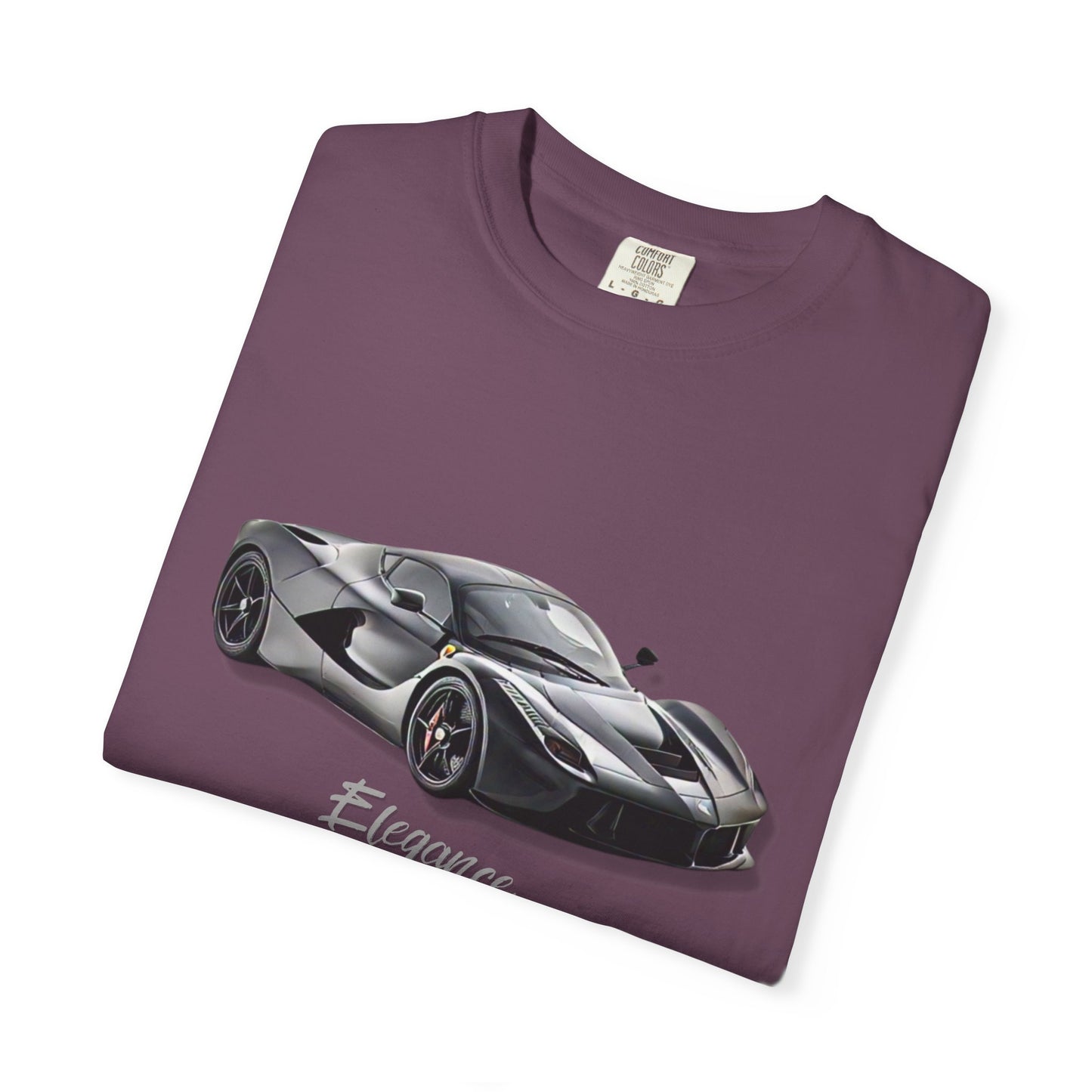 Elegant Car Graphic Unisex Garment-Dyed T-Shirt