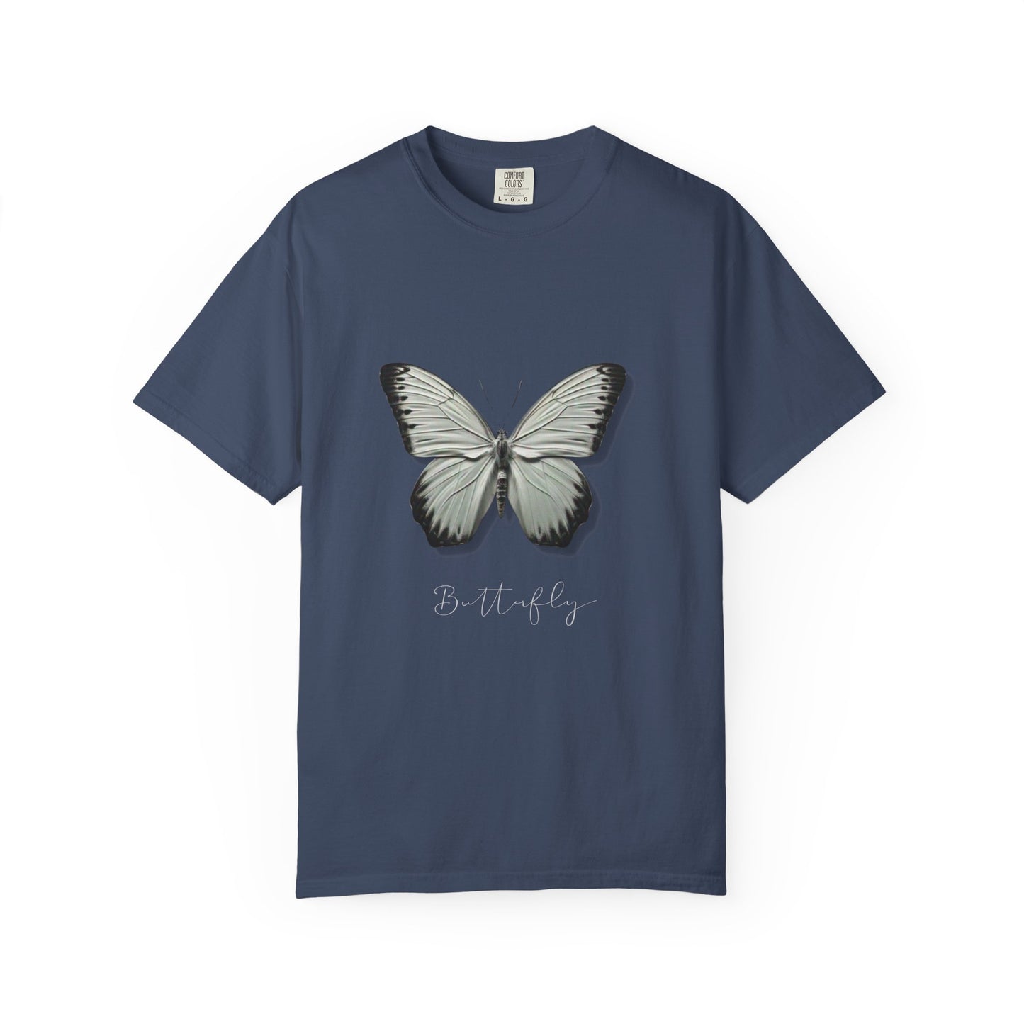 Butterfly Unisex Garment-Dyed T-Shirt – Nature-Inspired Casual Wear