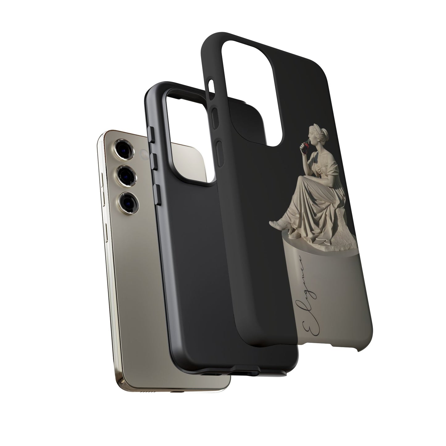 Elegant Phone Case - Stylish Tough Case with Sculpture Design