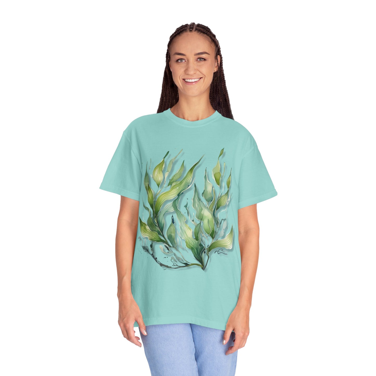 Eco-Friendly Seaweed Design T-Shirt for Nature Lovers