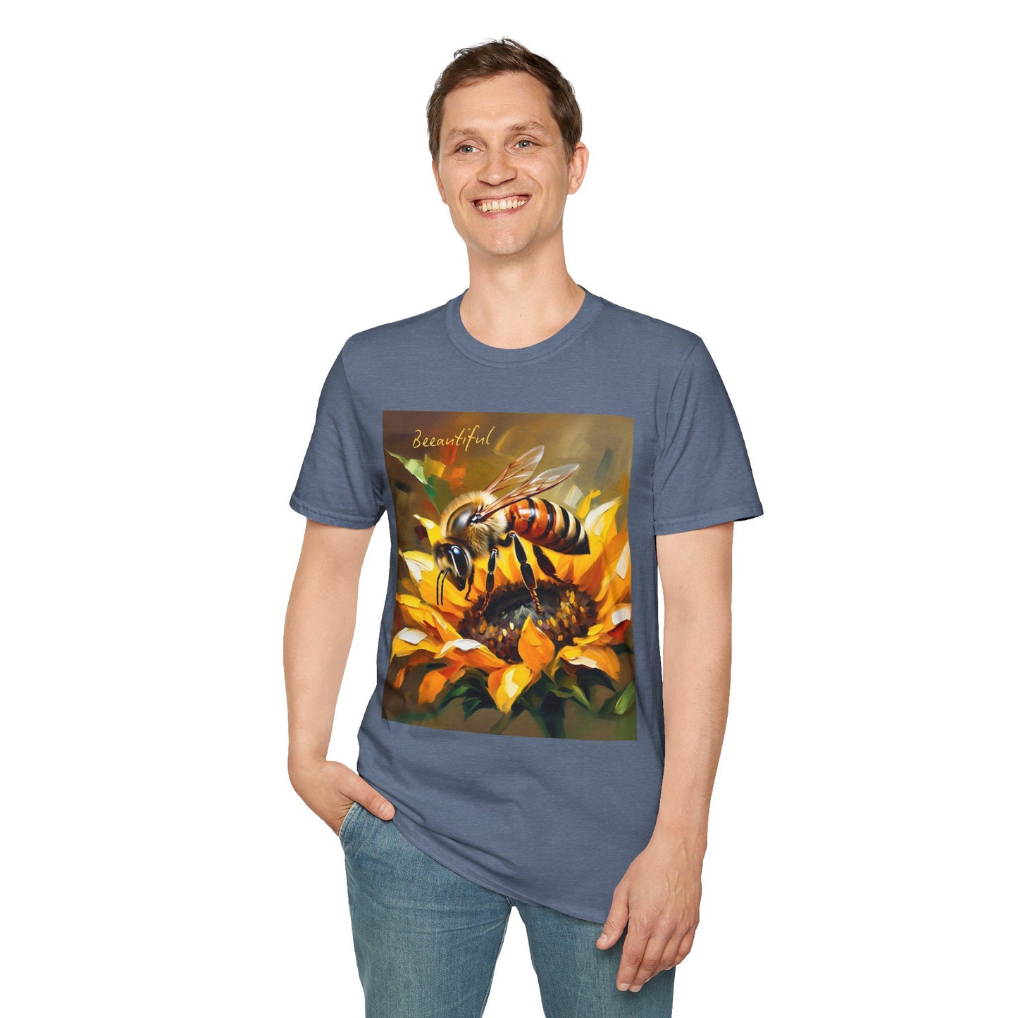 Bee-autiful Unisex Softstyle T-Shirt | Nature Lover's Gift | Perfect for Spring & Summer