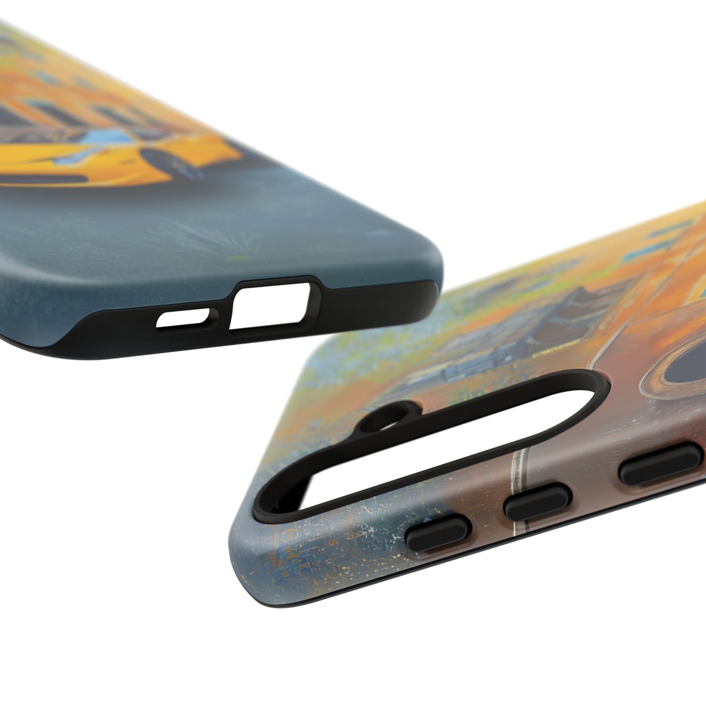 Ferrari Yellow Tough Phone Case - Stylish and Durable